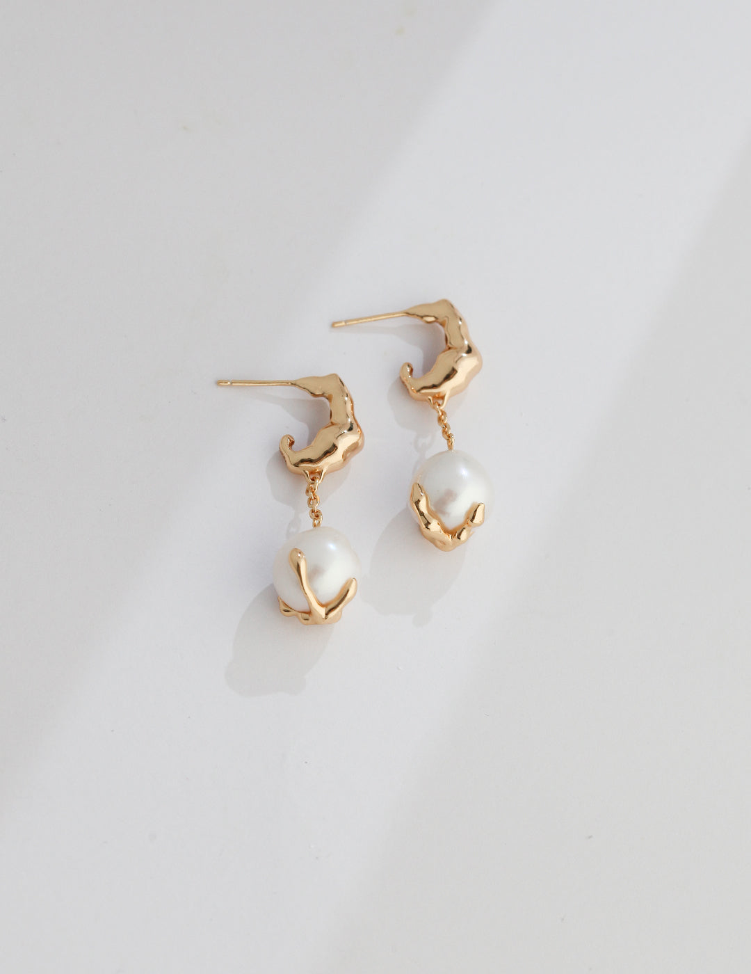 Grace Pearl Sliver Earrings-E0857