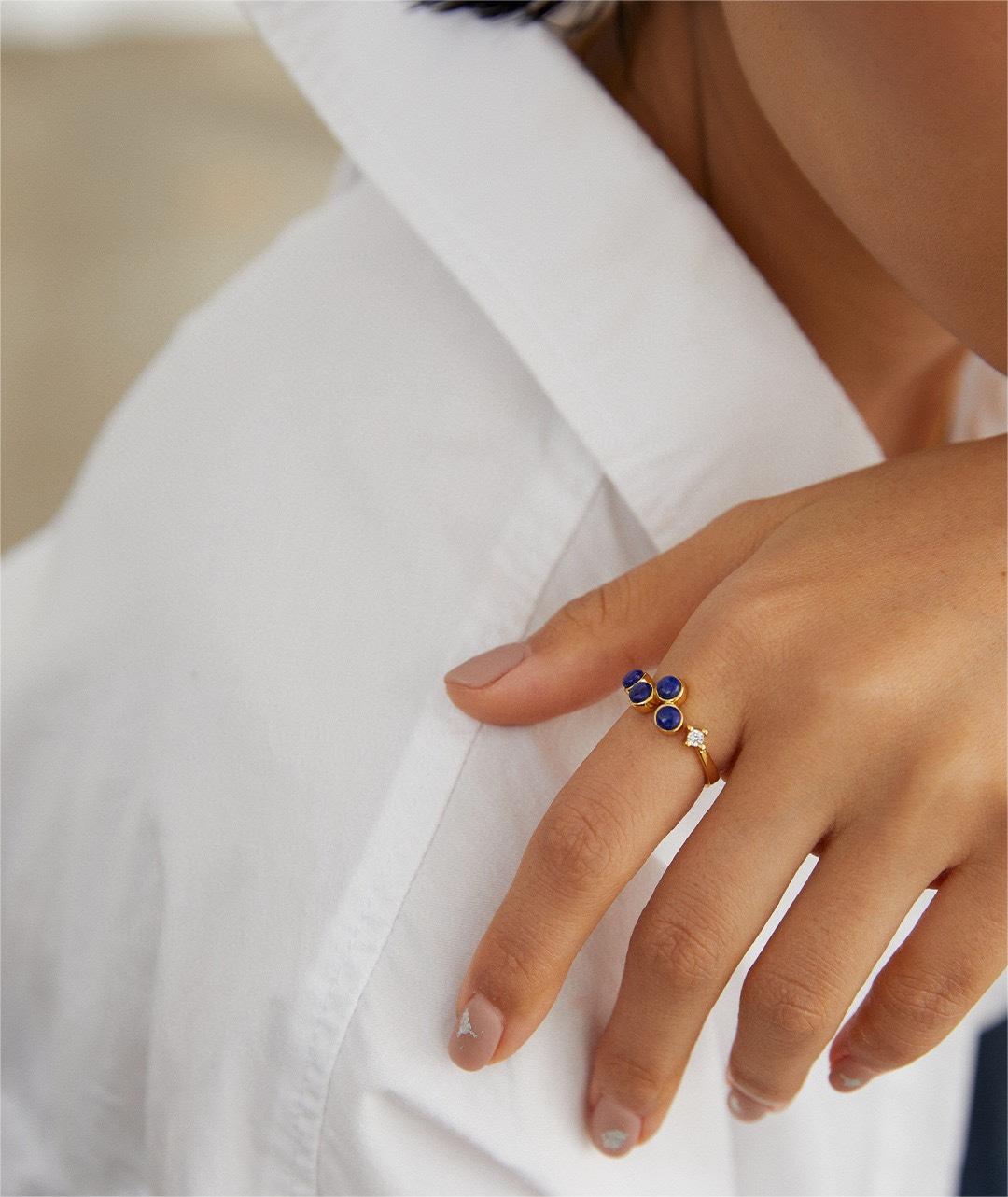 Klein Blue / Horus's Enigma ring